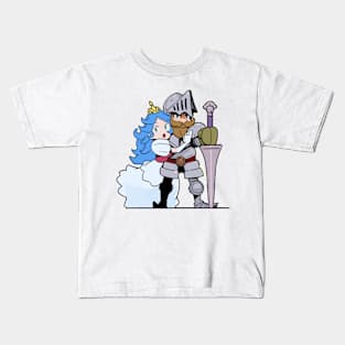 princess and knight Kids T-Shirt